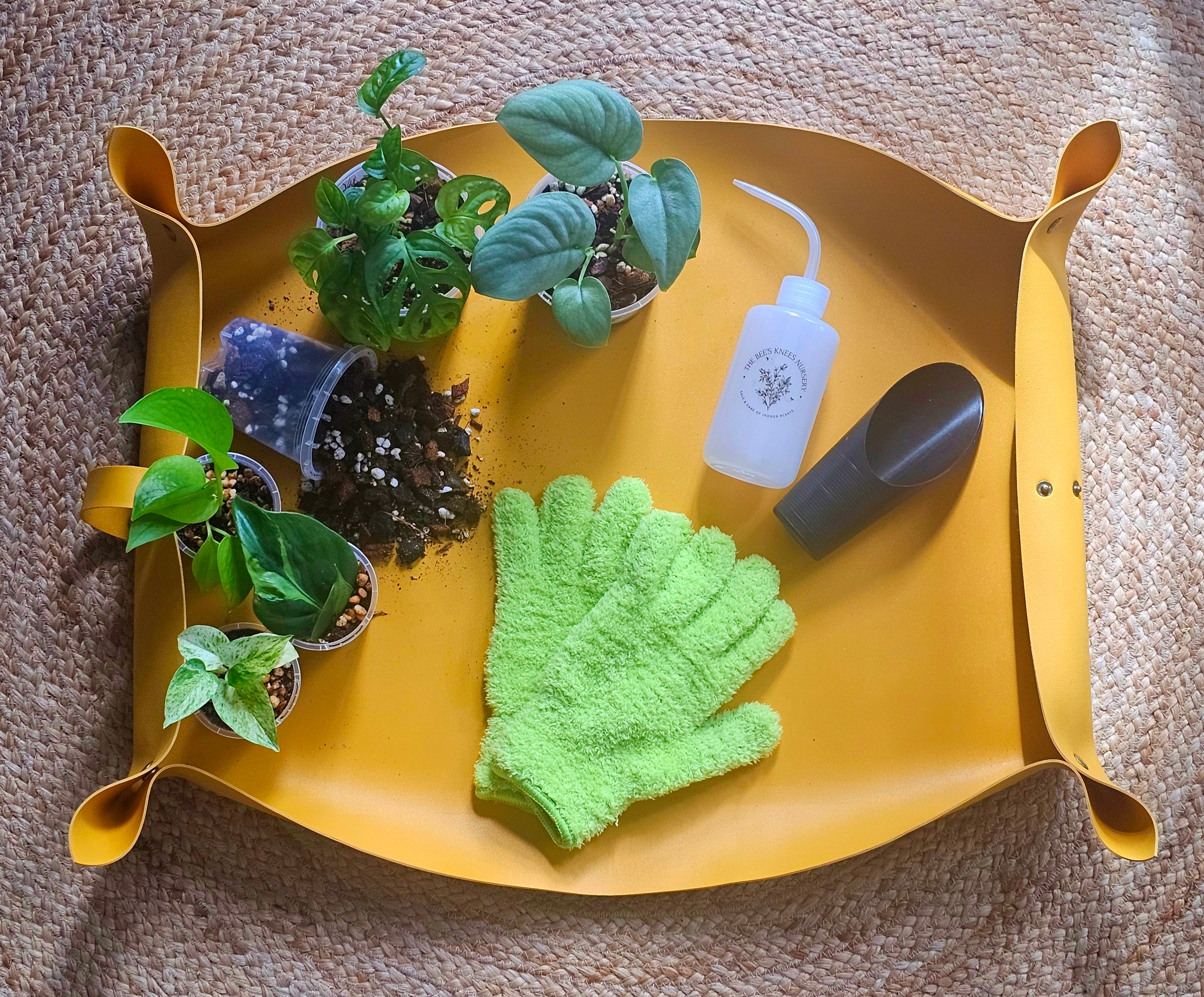 Large Faux Leather Potting Mat