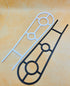 30 cm Plastic Ladder - Plant Trellis